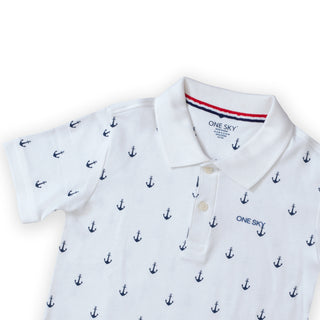 Boys White Polo T-Shirt