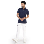 Men Midnight Blue Polo T-Shirt