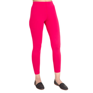 Women Dark Fuscia Ankle Length Legging