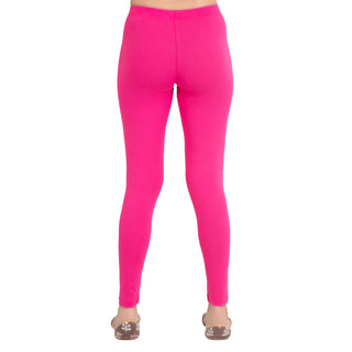 Women Dark Fuscia Breathable Long Length Legging