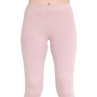 Women Dusty Rose Breathable Long Length Legging