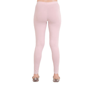 Women Dusty Rose Breathable Long Length Legging