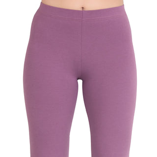 Women Grape Breathable Long Length Legging