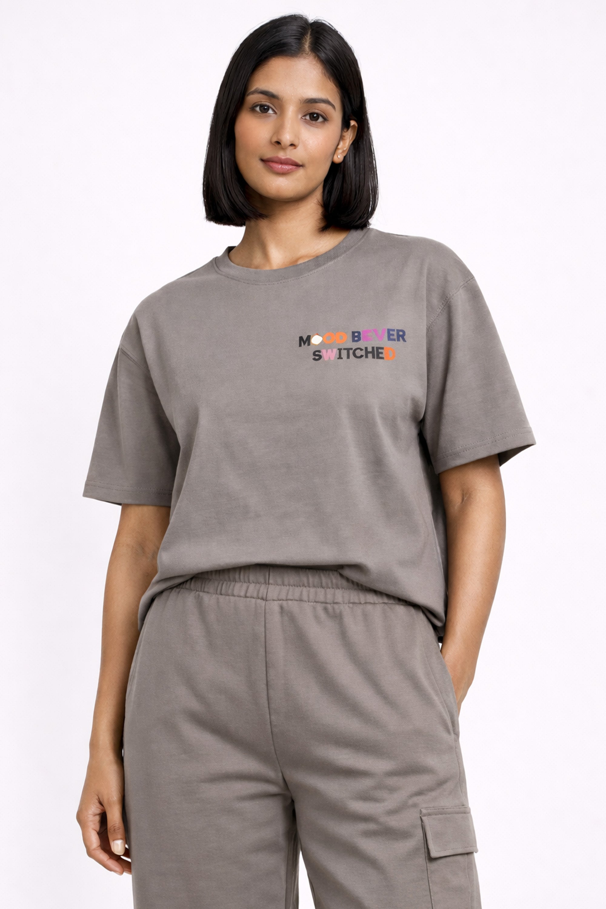 WARM GREY WOMEN H/S CO-ORD SET
