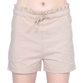 GIRLS BEIGE FRILL SHORTS