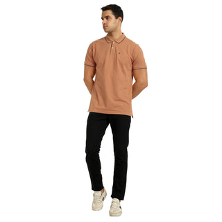 Men Biscuit Tipping Polo T-Shirt