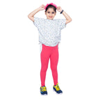 Girls Bubblegum Pink Regular Legging