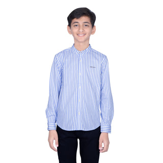 BOYS LINING FRESH SKY COTTON SHIRT