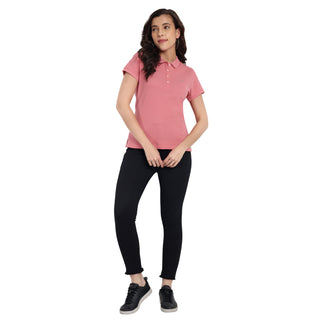 Women Strawberry Comfort Cotton Polo T-Shirt