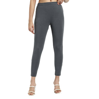 Women Fossil Grey Ankle Length Legging