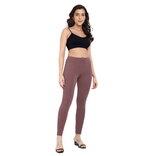 Women Light Brown Regular Legging