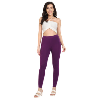 Women Violet Regular Legging