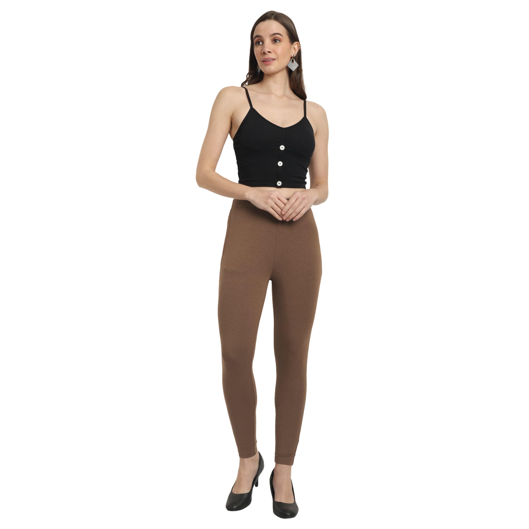 Women Tobacco Ankle Length Legging