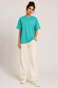 SEA GREEN WOMEN HALF SLEEVE TSHIRT
