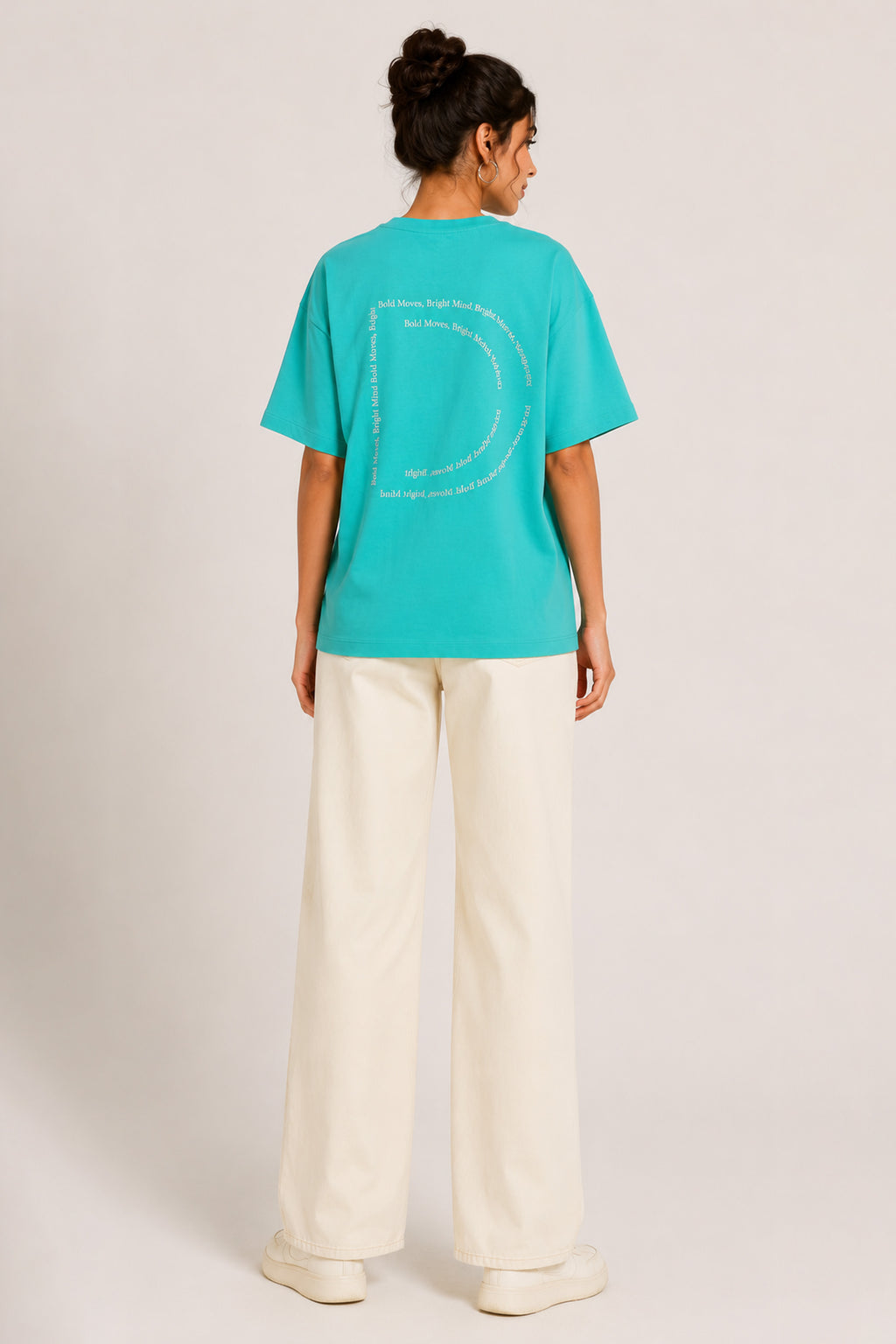 SEA GREEN WOMEN HALF SLEEVE TSHIRT