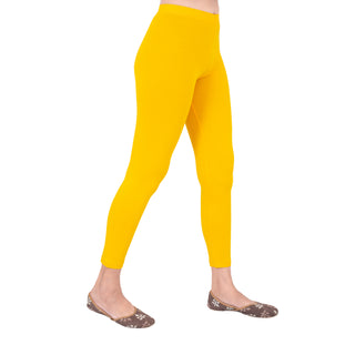 Women Gold Ankle Length Legging