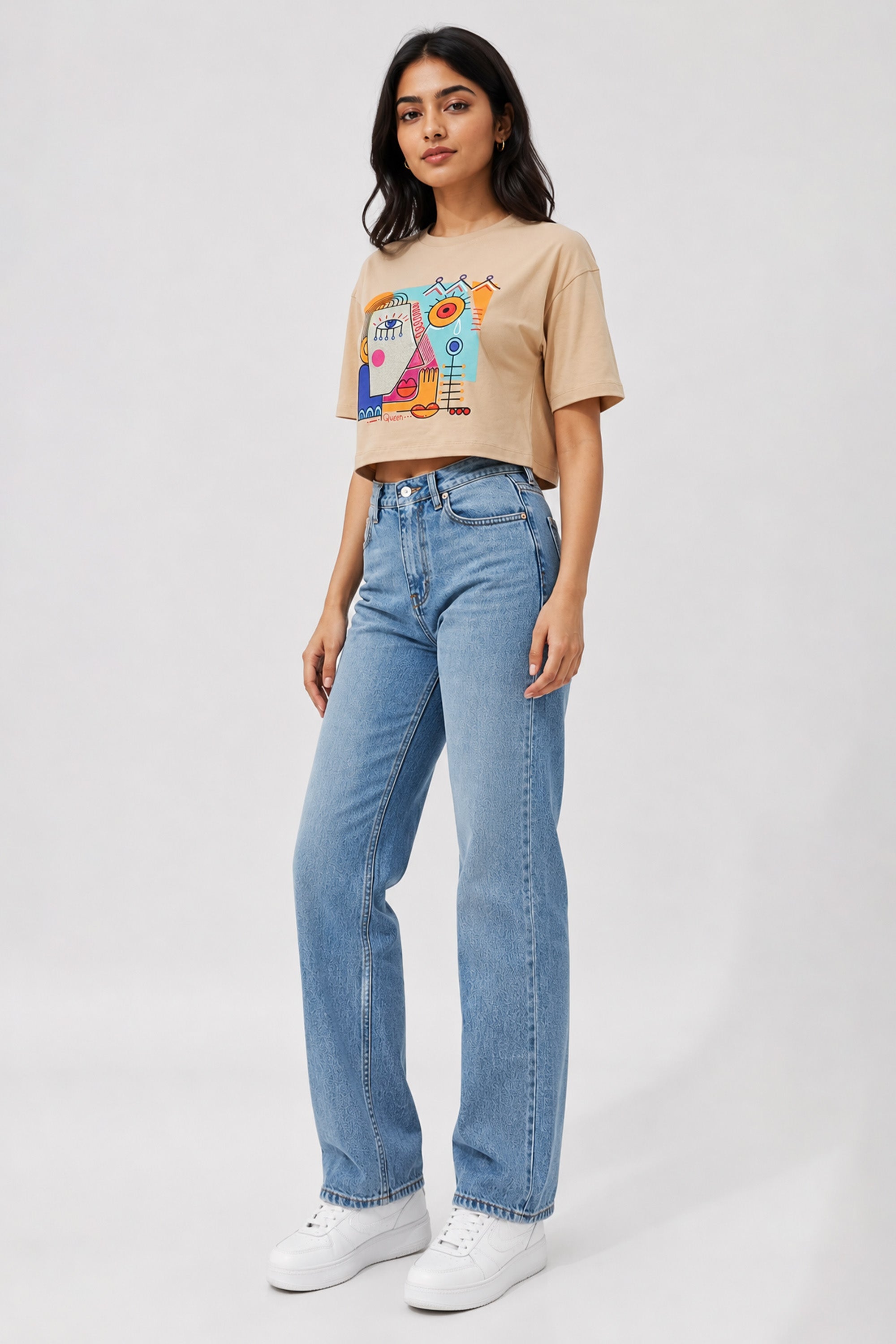 LIGHT SKIN WOMEN HALF SLEEVE TSHIRT