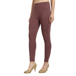 Women Light Brown Ankle Length Legging