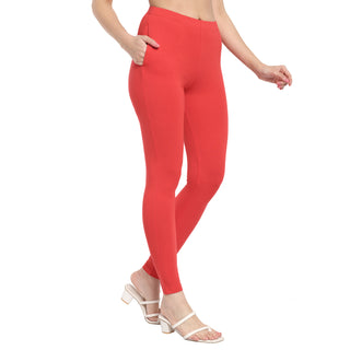 Women Light Cherry Regular Legging