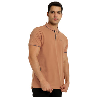 Men Biscuit Tipping Polo T-Shirt