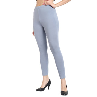 Women Shark Grey Ankle Length Legging