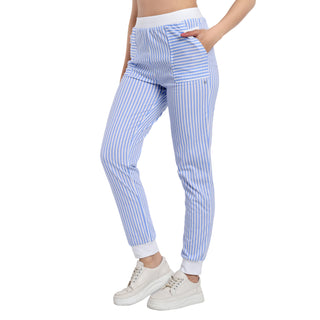 Women Fresh Sky Vogue Voyage Striped Jogger