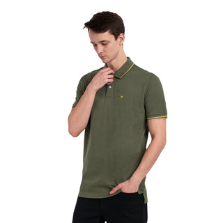 Men Nu Olive Round Neck T-Shirt