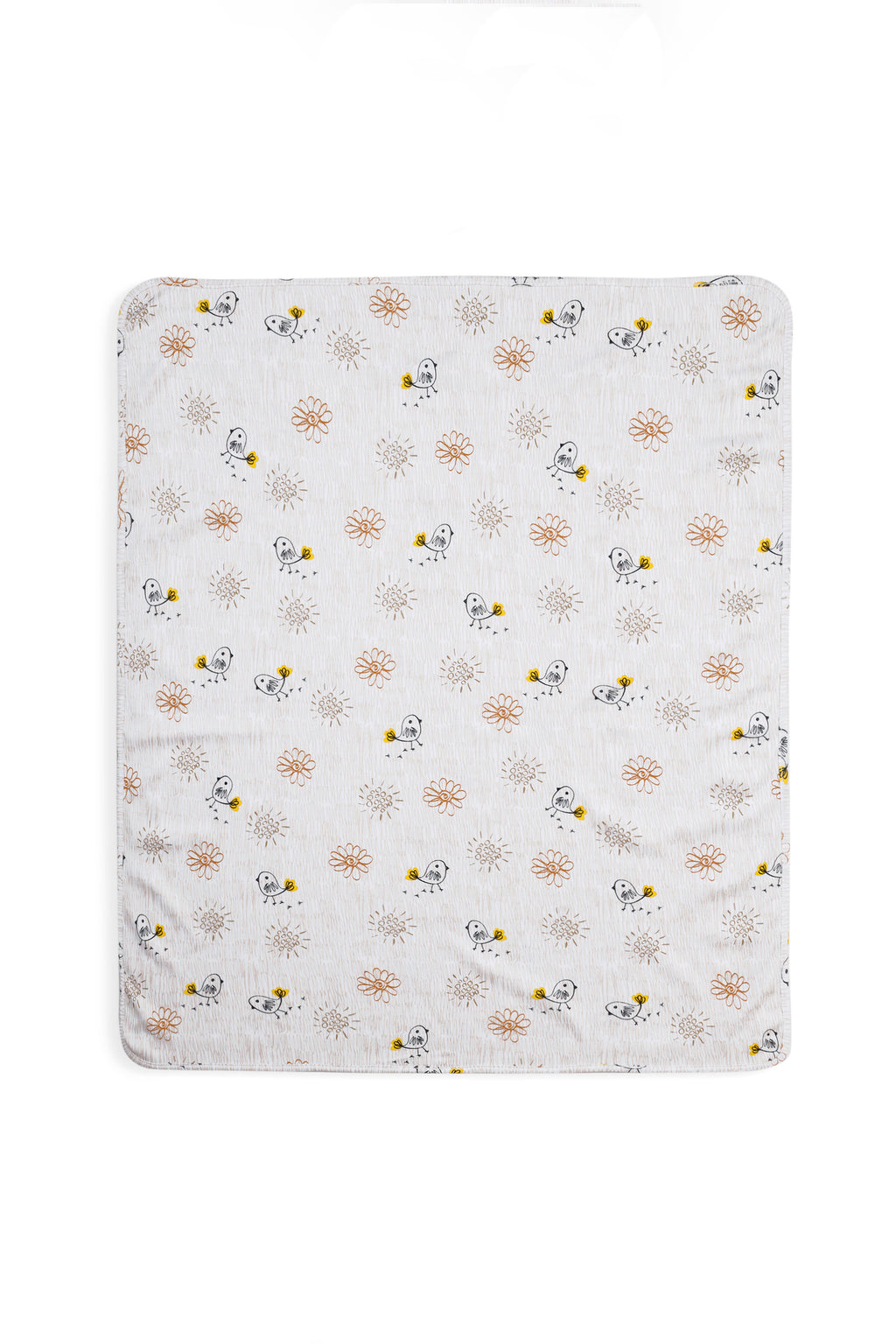 ONE SKY INFANT WHITE AOP PRINTED BLANKET