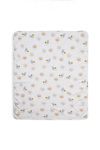 ONE SKY INFANT WHITE AOP PRINTED BLANKET