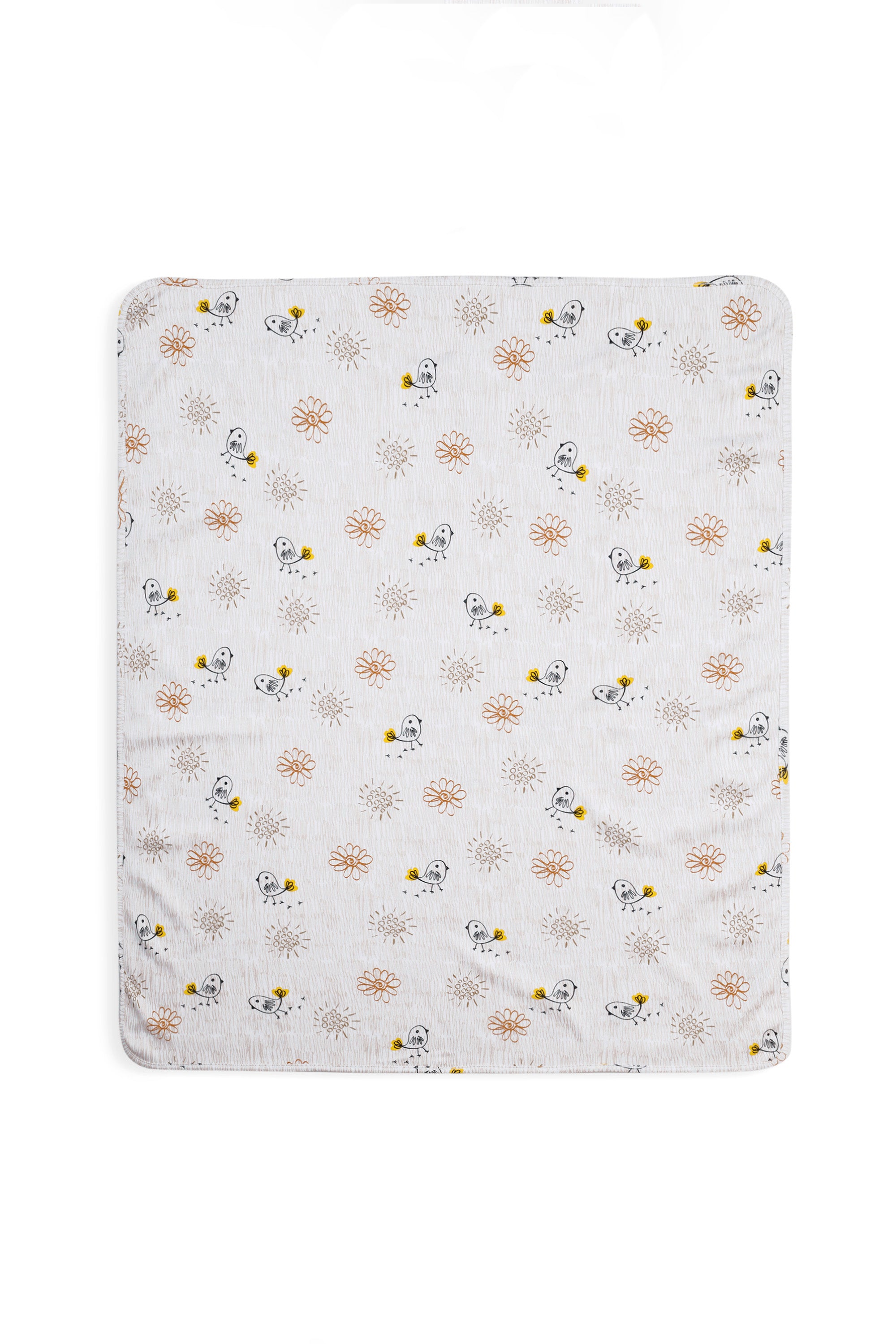 ONE SKY INFANT WHITE AOP PRINTED BLANKET