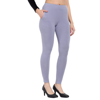 Women Shark Grey Regular Legging