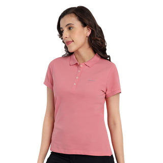 Women Strawberry Comfort Cotton Polo T-Shirt