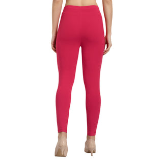 Women Light Cherry Ankle Length Legging