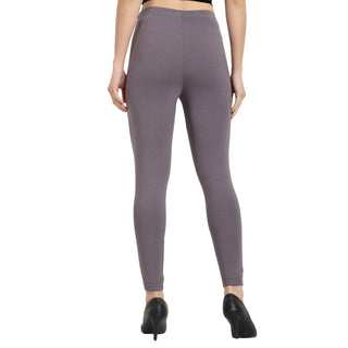 Women ST-Shirtl Grey Ankle Length Legging