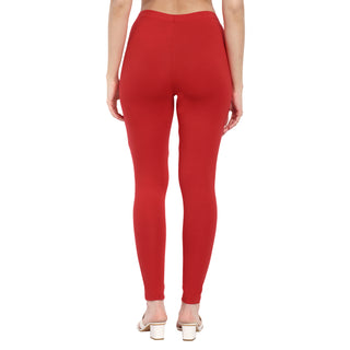 Women Crimson Regular Legging