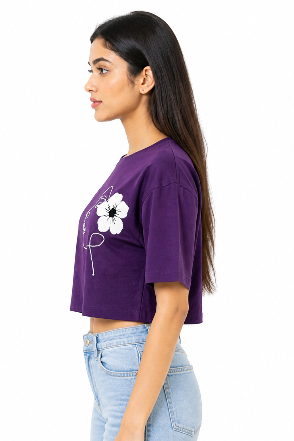 DEEP PURPLE WOMEN HALF SLEEVE TSHIRT