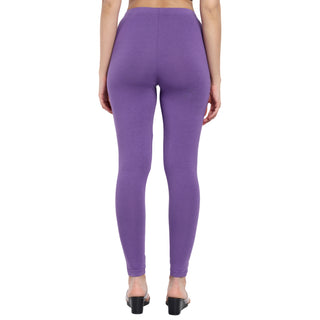 Women Light Lavender Regular Legging