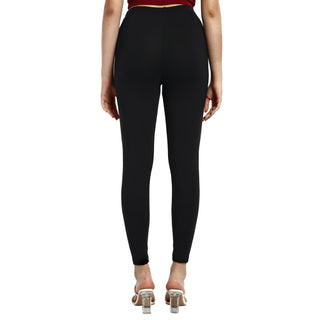 Women Black Ankle Length Legging