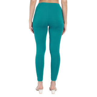 Women Light Jade Green Regular Legging