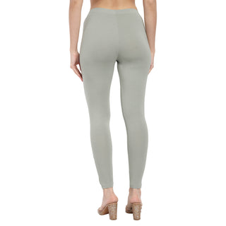 Women Fog Grey Regular Legging