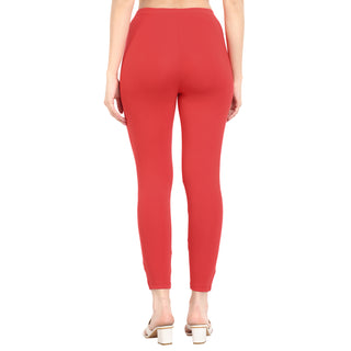 Women Crimson Ankle Length Legging