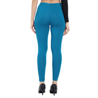 Women Teal Regular Legging