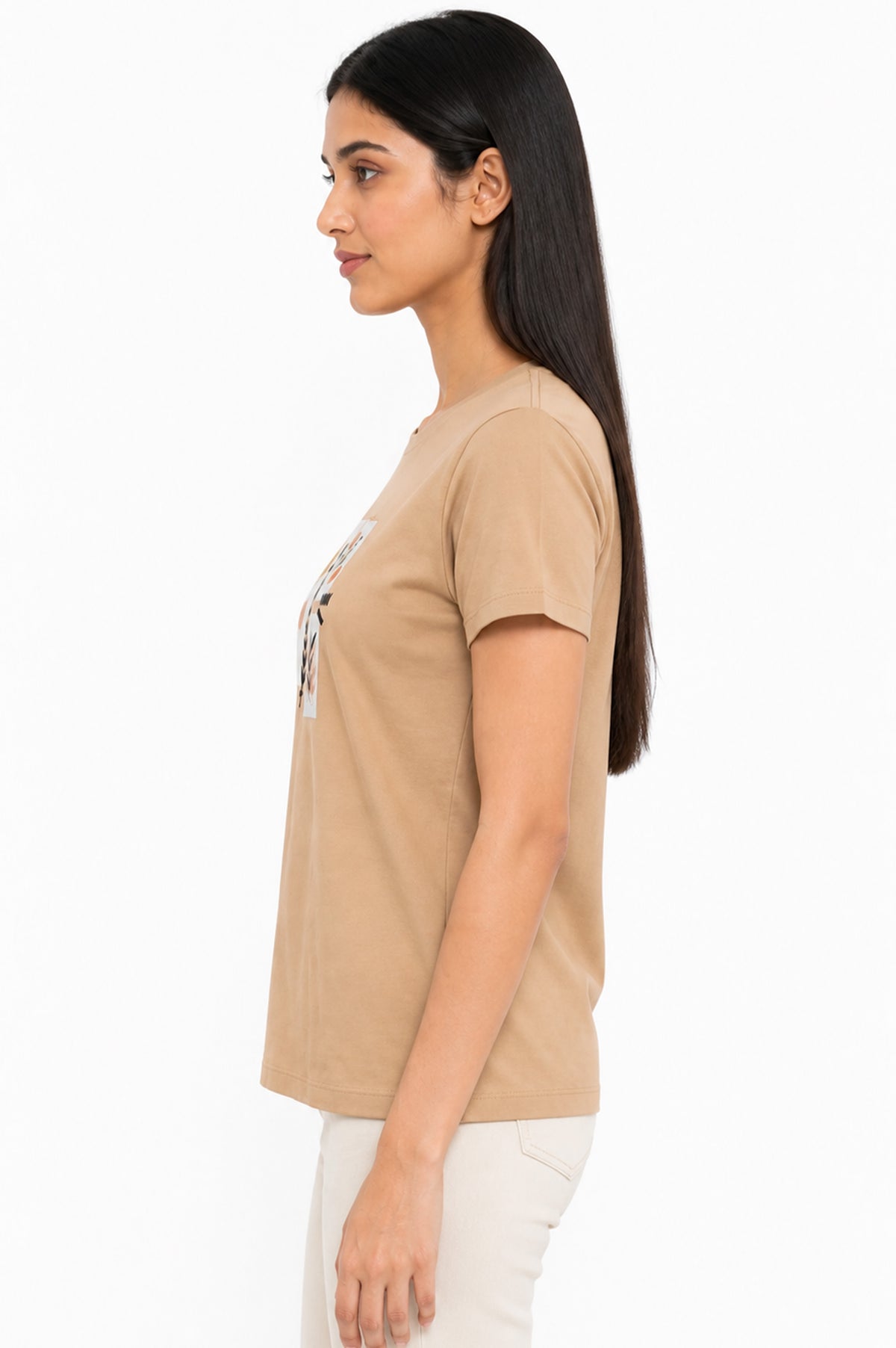 LIGHT SKIN WOMEN HALF SLEEVE TSHIRT