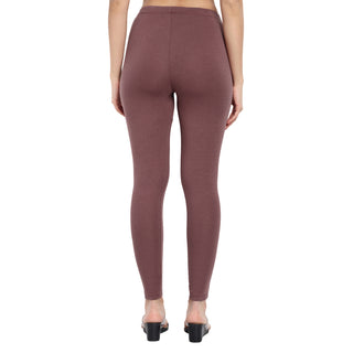 Women Light Brown Regular Legging