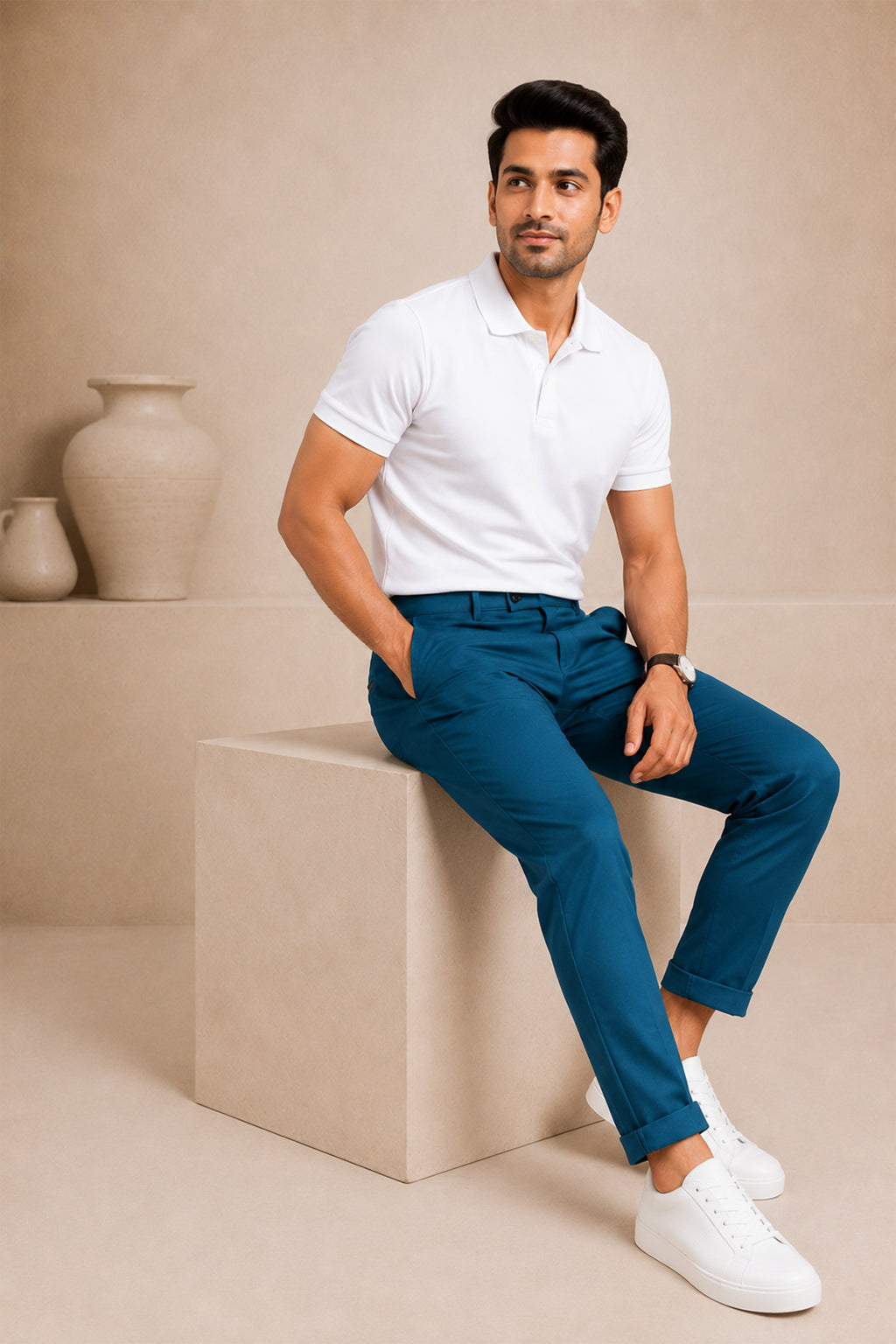 REFLECTING POND COLOR MEN TROUSER