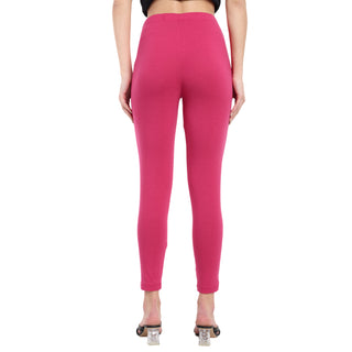 Women Pink Ankle Length Legging