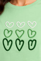 GREEN WOMEN HALF SLEEVE TSHIRT