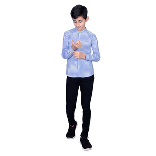 BOYS LINING FRESH SKY COTTON SHIRT