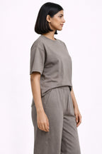 WARM GREY WOMEN H/S CO-ORD SET