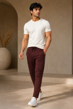 CHOCOLATE COLOR MEN TRACK PANT